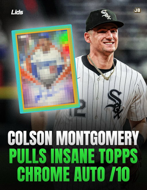 Colson Montgomery pulled a MONSTER card in his first pack 🤯

Make sure to get 2026 Topps Chrome at @lids!

__________________

#mlb #baseball #thehobby #baseballcards #topps