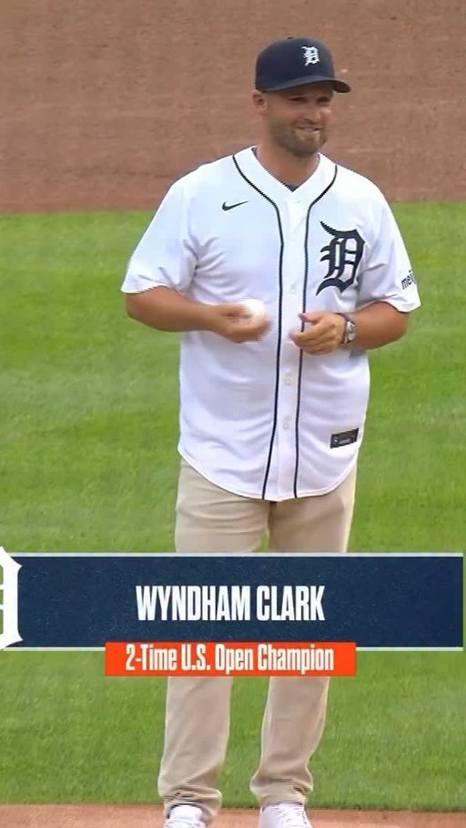 Right down the middle 🔥

Perfect strike from Wyndham Clark’s first pitch last night. 

@Tigers | @MLB