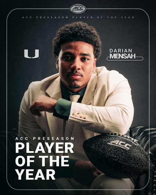 Introducing the 2026 ACC Preseason Player of the Year, Darian Mensah 🙌