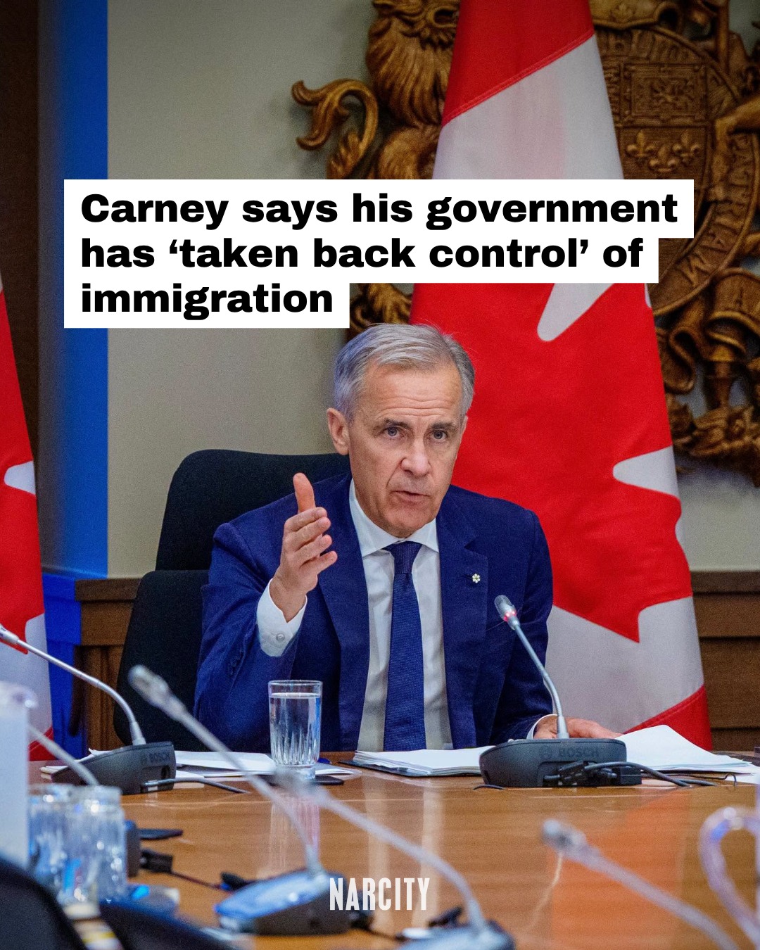 Do you agree with this?

Prime Minister Mark Carney says his government has "taken back control" of immigration after levels were "far too high" when he first took office. 

He says the number of asylum seekers entering Canada is down by a third, temporary foreign workers are down by half, and foreign students are down by two thirds. 

Carney also said immigration is still putting pressure on housing and suggested Canada may need "a few more years of restraint."

More of what the PM had to say at the link in the @narcitycanada bio.

📸: Mark Carney | Facebook