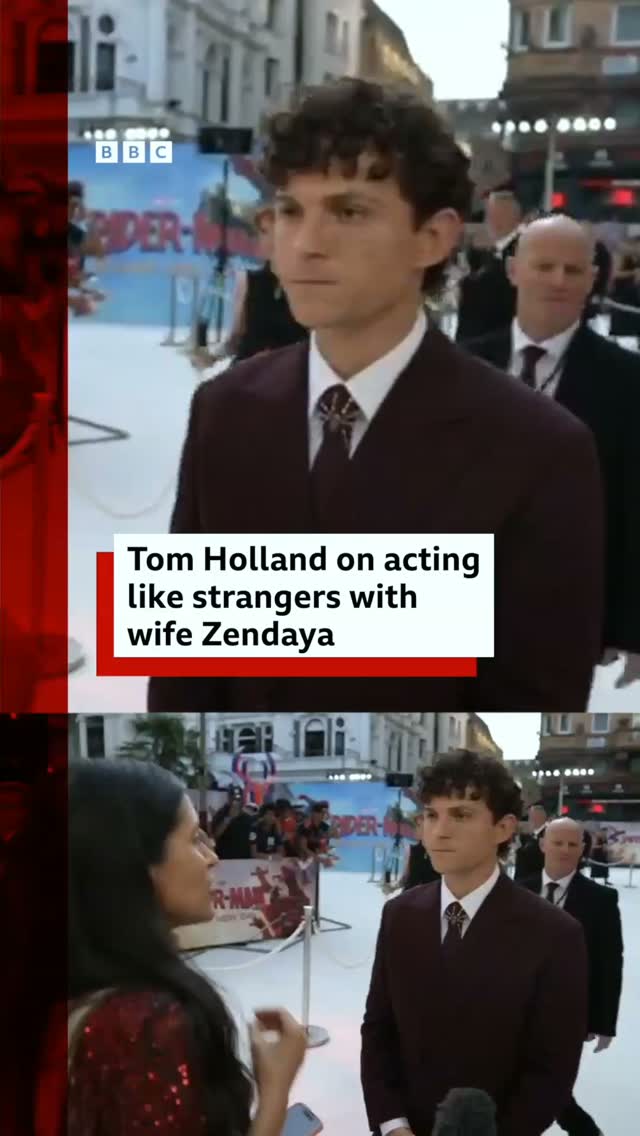 "We've played these characters for 10 years, we've loved every minute of it."
 
Tom Holland reprises his role as Peter Parker and his superhero alter-ego in the latest Spider-Man instalment.
 
And his off-screen wife, Zendaya, also plays his on-screen love interest, MJ.
 
Tap the link in @BBCNews’s bio to read more from the couple on the red carpet.
 
#TomHolland #Zendaya #SpiderMan #BBCNews