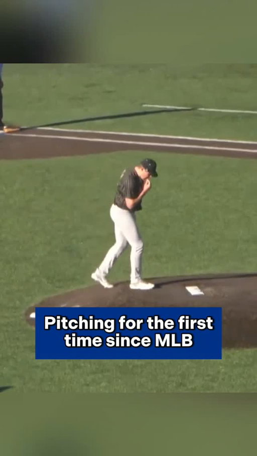 Pitching for the FIRST TIME since MLB 🤯 #MLB #Baseball #Pitching