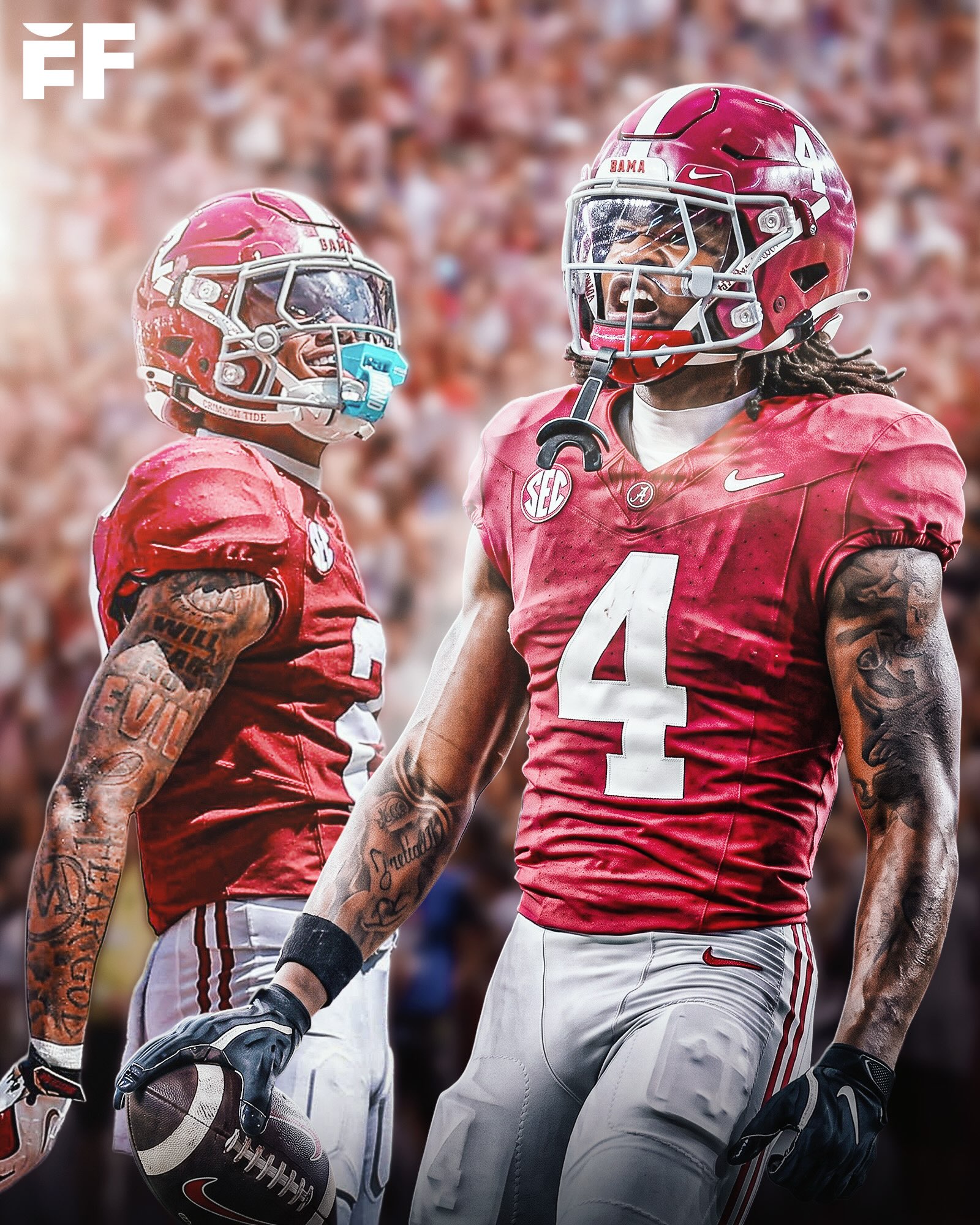 Ohio State All-American WR and future NFL star Jeremiah Smith revealed that Alabama was his “dream school” because of their wide receiver pipeline, but they didn’t recruit him coming out of high school 😮‍💨

“I mean, growing up my dream school was Alabama. When Nick Saban was there, they wasn’t recruiting me though, so I mean it is what it is. But, I always wanted to go to Bama growing up,” Smith said. 

“I always dreamed about going to Alabama because a lot of guys at that time from South Florida was going to Bama and having success like Amari Cooper, Jerry Jeudy, Calvin Ridley, guys like that.”

The Crimson Tide could’ve had a WR duo of Smith and Ryan Williams 🐘

(🎥: BIG 10 Conference)