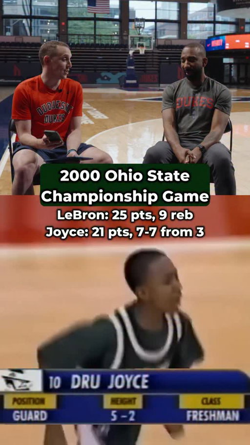 DRU JOYCE CARRIED LEBRON… don’t forget it 🤣 

#lebron #duquesne #basketball #hoops #ohio