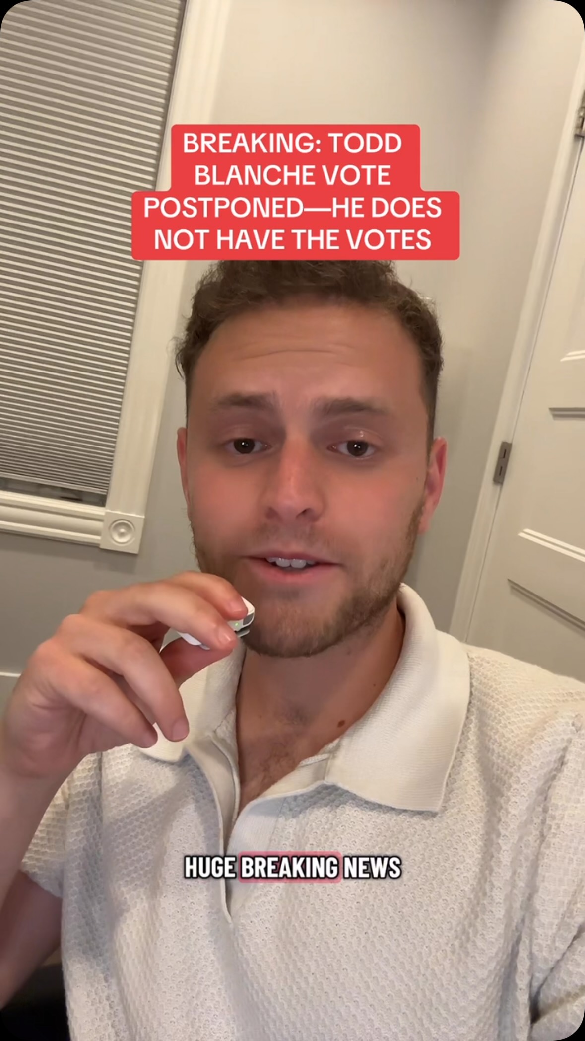Breaking: Todd Blanche does not have the votes!!