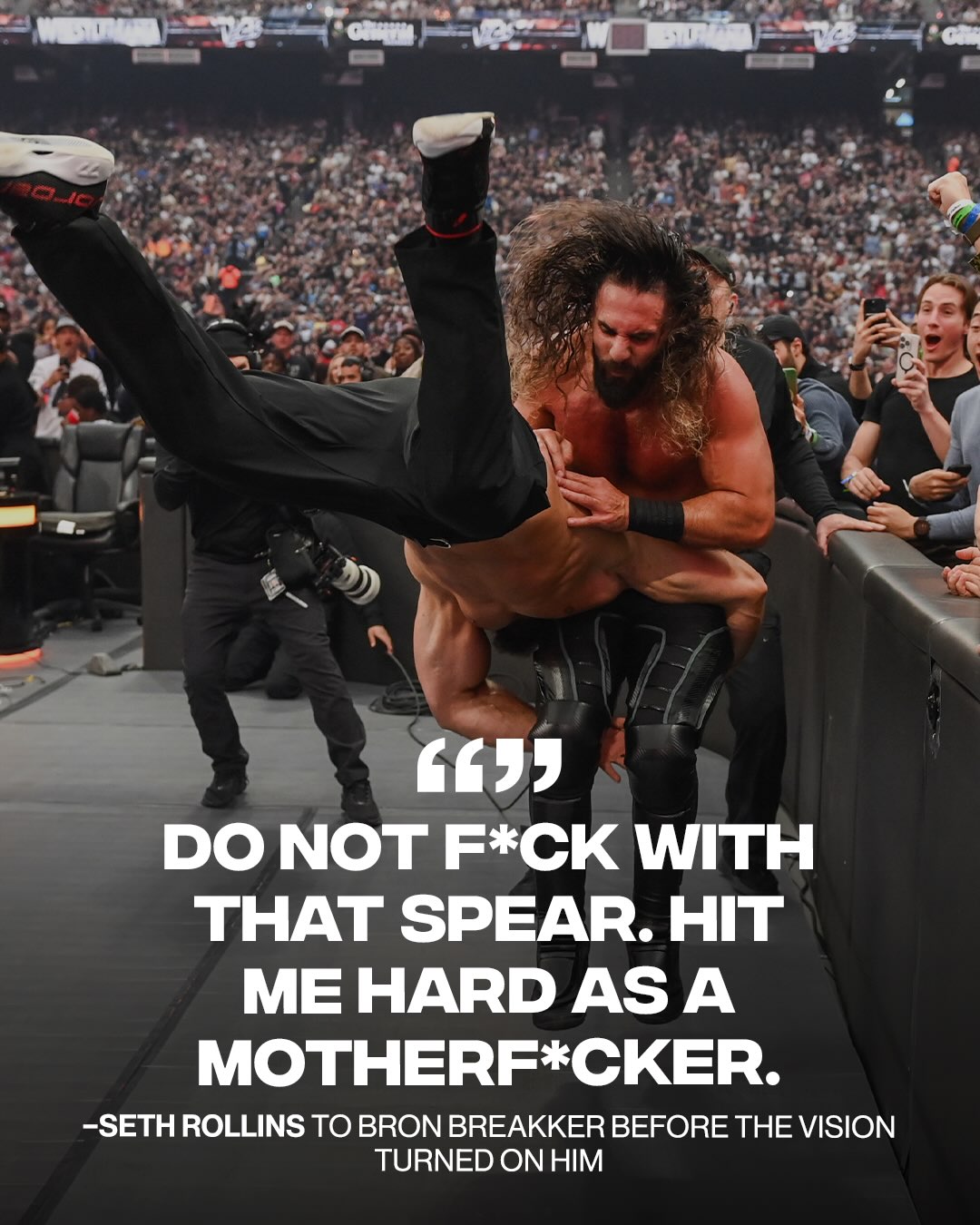 On WWE Unreal … Seth Rollins told Bron Breakker not to take it easy on him when The Vision turned on him 👀

(via @wwe_on_netflix)
