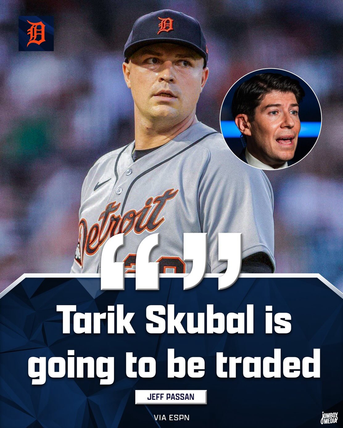 Jeff Passan says the Tigers will trade Tarik Skubal and the Dodgers are the front runners