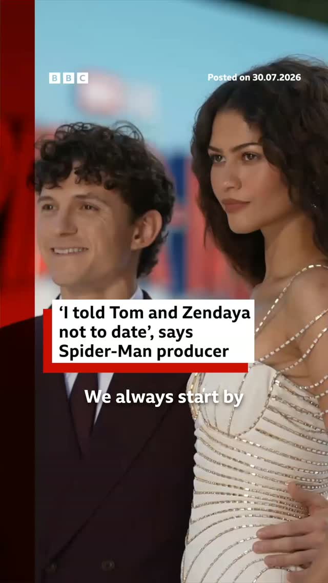 "MJ and Peter always fall in love. There's nothing you can do about it."
 
Spider-Man: Brand New Day producer Amy Pascal has explained why she asked Tom Holland and Zendaya not to date. 
 
Tap the link in @BBCNews’s bio to read more from the couple on the red carpet.
 
#SpiderMan #TomHolland #Zendaya #BBCNews
