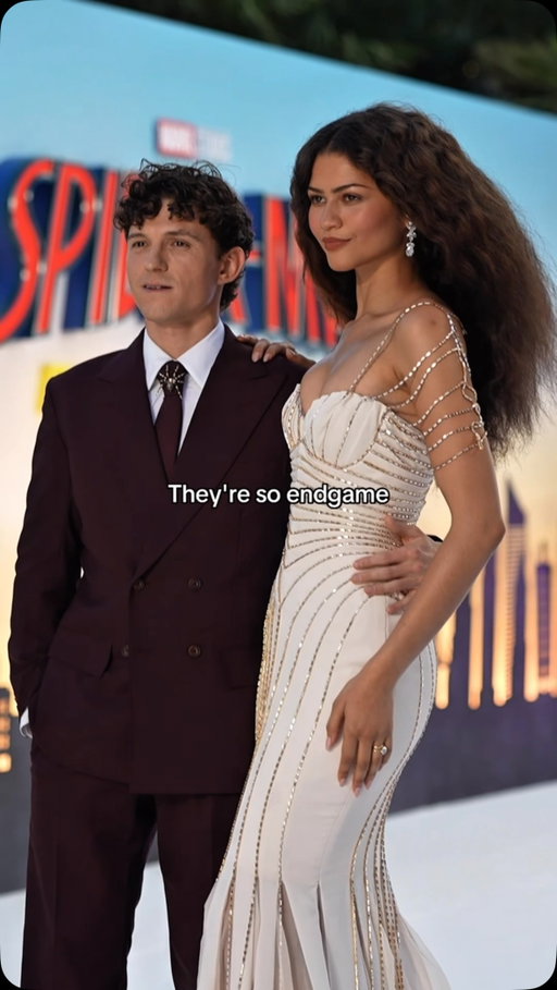 The real life MJ and Peter Parker🥹. @zendaya and @tomholland2013 looked more in love than ever at the London premiere of '@spidermanmovie : A Brand New Day' last night, with the actress in a couture ivory Tamara Ralph dress with the perfect amount of spidery details 🕷️.

Video: Getty