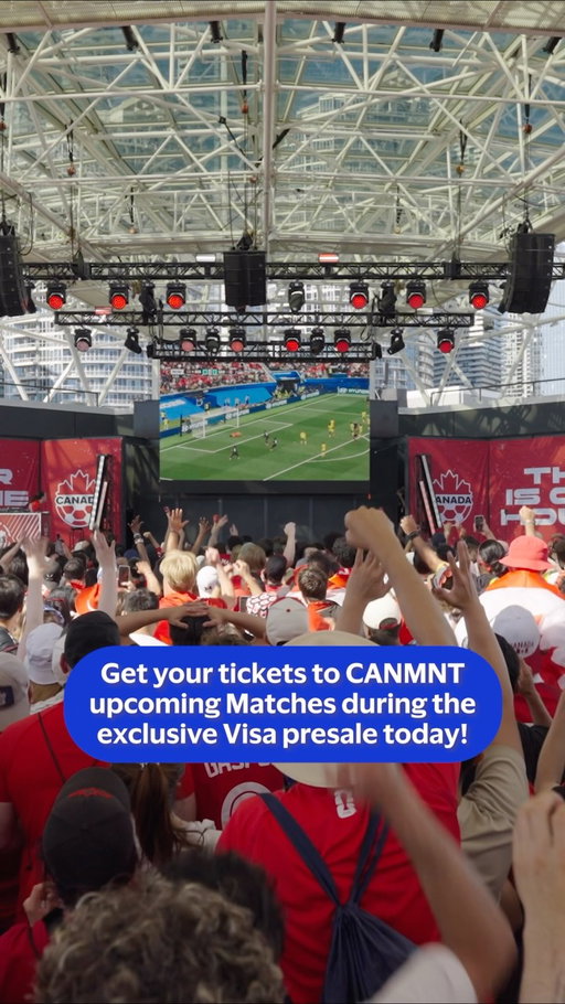 Visa Cardholders, today is your chance to secure tickets to the upcoming CANMNT homecoming matches ahead of the general public. Get your presale tickets today and don’t miss out on welcoming the @camnt home after their incredible performance this summer. Tickets are on sale for Sept 26 in Toronto and Oct 3 in Montreal. See link in bio for details.