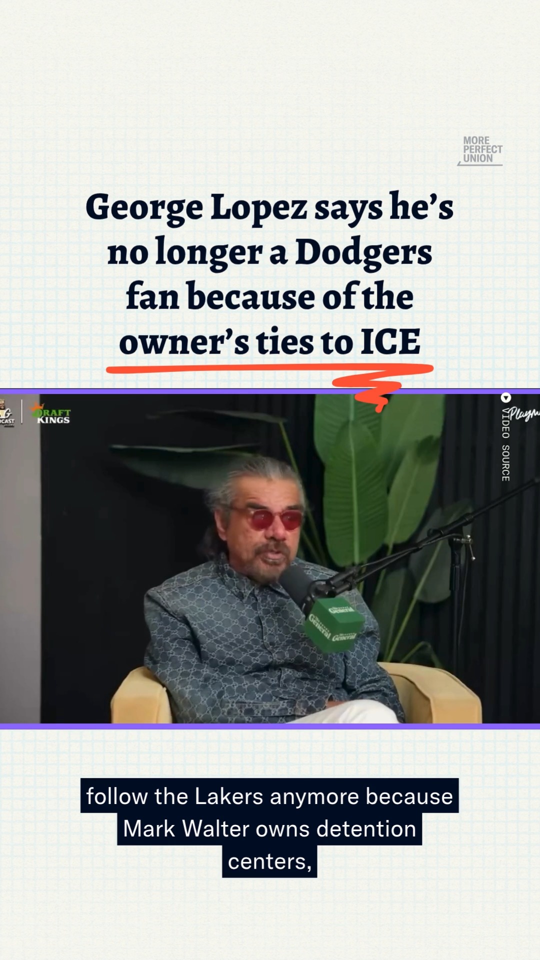 The Los Angeles Dodgers and The Lakers are owned by billionaire Mark Walter. Mark Walter is also the CEO of asset management company Guggenheim Partners. 

Last year, it was revealed that Guggenheim Partners held over $12 million in shares of GEO Group — the private prison company making millions running immigrant detention facilities for ICE. 

The Los Angeles Times has reported the company no longer had any shares in the company as of March.