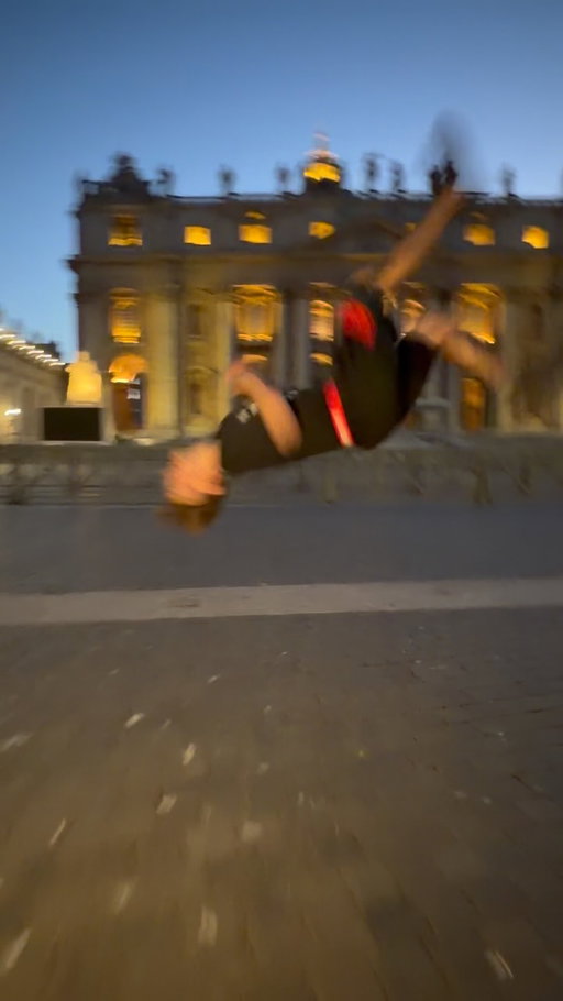 Blessing the Vatican cobblestones with this WILD combo 🤯🏛️