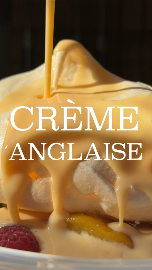 CRÈME ANGLAISE 🥚ULTIMATE SUMMER DESSERT PART 2/3 ⬇️

This is a game changer for any dessert - fruit, cake, meringue, whatever you like. It’s effectively a thinner vanilla custard, with a French name. It’s not hard to make, but there’s a couple of things to get right. 

To serve 4 people:

- Split a vanilla pod lengthways, scrape out the seeds and add both the seeds and the pod to 400ml whole milk in a saucepan. Heat until just steaming, then leave to infuse for 10 minutes. Remove the pods
- Whisk 4 egg yolks with 65g caster sugar by hand until pale and slightly thickened
- Pour the warm milk slowly into the yolks, whisking constantly, then return everything to the pan
- Cook over medium-low heat, stirring continuously, until the sauce coats the back of a spoon - around 82°C. Do not let it boil
- Strain immediately into a bowl set over ice and stir until cool
- Press clingfilm directly onto the surface and refrigerate until cold
- Serve poured cold around the base of the meringues, or any dessert of your choice

#cremeanglaise #vanilla #dessert #cooking #recipe