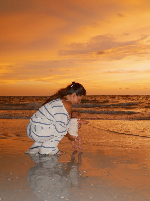 the first beach sunset🥹
