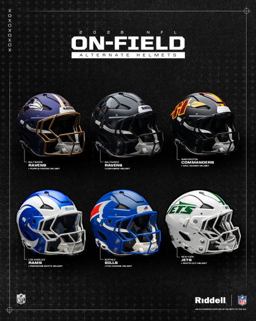 Which alternate helmet debuting this season are you most excited to see? 👀