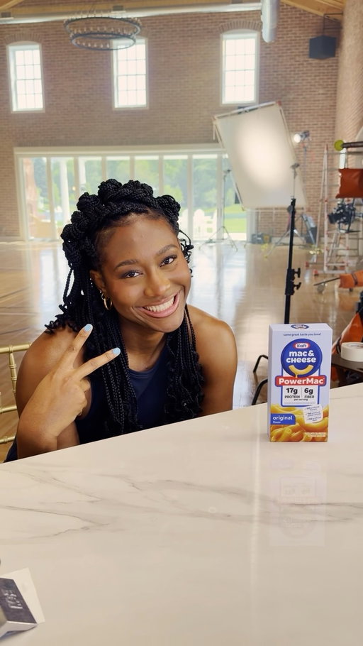 “This is serious business” 😂

Join Aliyah Boston behind the scenes with NEW Kraft Mac & Cheese PowerMac @kraft_macandcheese #KraftPartner