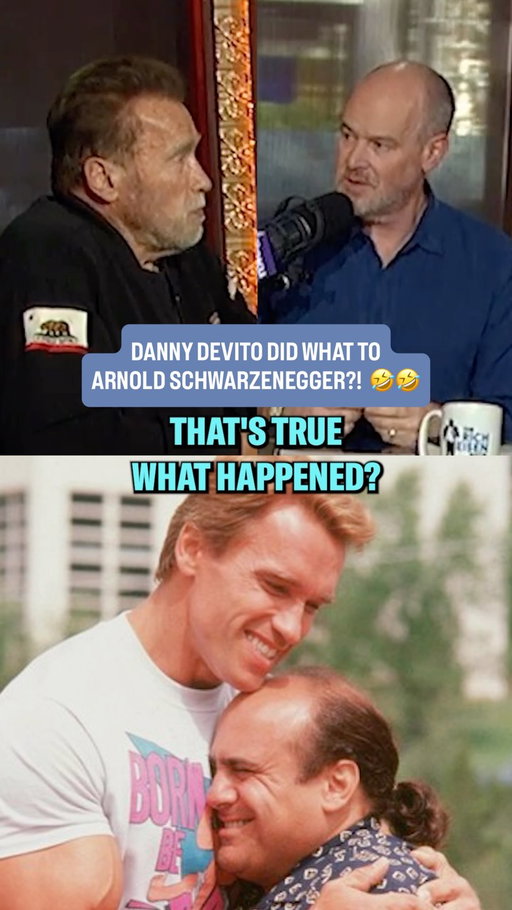Today is Arnold’s birthday, and in 2023 he told us this INCREDIBLE story about Danny DeVito handing him a marijuana-filled cigar while they were on the set of ‘Twins’… so we had to bring it back to celebrate 🤣