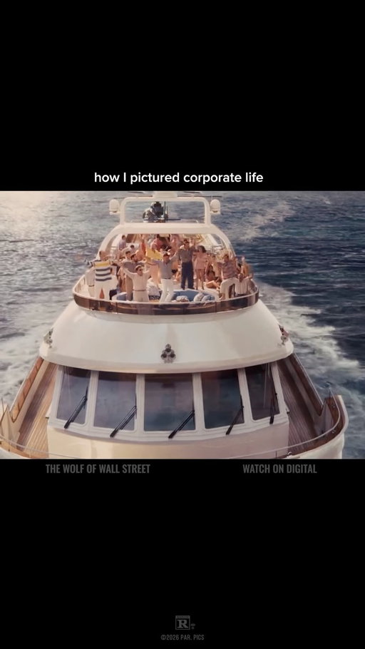 What the onboarding video leaves out. #WolfOfWallStreet #CorporateLife