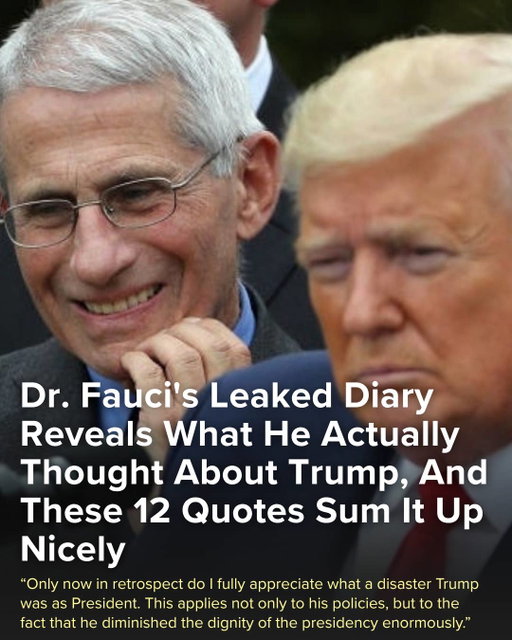 A few days before his court testimony, Senator Rand Paul leaked Dr. Fauci's personal pandemic diary. That diary gives an unfiltered, behind-the-scenes look at what he really thought about Donald Trump, and these quotes say it all! More at the link in bio ☝️