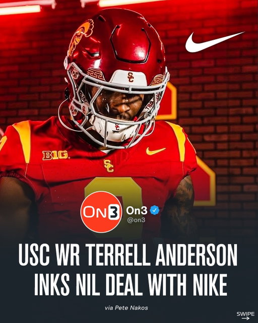 USC WR Terrell Anderson has signed an NIL deal with Nike, @petenakos.on3 reports✍️

Follow @On3NIL for the latest Name, Image and Likeness news