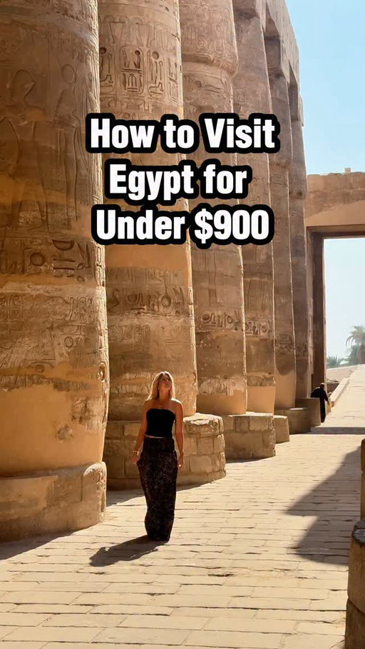 how to visit Egypt for UNDER $900🇪🇬✈️ 

this is your reminder that you can leave on a Thursday, spend the weekend in Egypt and be back at work Monday morning (and your boss NEVER has to know about it!) 

🚨Most Important Part🚨

📲Comment “Going” and I’ll send you the app for finding the CHEAPEST flights because it’s essential to stay under budget!

Breakdown of Prices:
- $700 flight from USA to Cairo, Egypt🇪🇬
- $50 per night night in an Airbnb with pyramid views + breakfast included🛌
- $15 entrance to the the Pyramids of Giza
- $25 entrance to Grand Egyptian Museum
- FREE entrance into Khan el Khalili market 

📲Send this to someone you want to do this weekend trip with! 

Budget travel, egypt travel, weekend trips, weekend trip to Egypt, Egypt itinerary