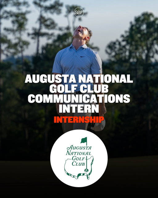 Dream of working at one of the most iconic events in sports?

Augusta National Golf Club is hiring a 2026-2027 Communications Intern!

Apply to this job now on our @sportsbusinessventures job board!

Compensation: Paid Internship + Housing Assistance

#SportsJobs #SportsInternships #SportsCommunications #GolfJobs #AugustaNational