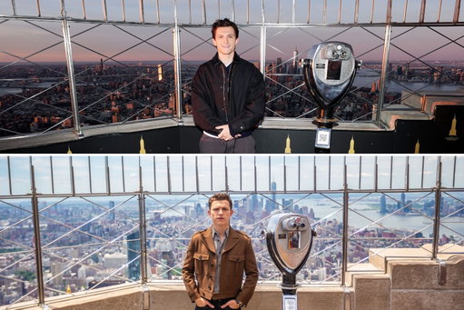 HAPPY SPIDEY DAY! 

Throwback to the Empire SPIDEY Building’s history with Tom Holland, Zendaya, and the cast of “Spider-Man: Brand New Day” at the Empire State Building Observation Deck in 2026 and 2019. 

In March, Tom kicked off the publicity campaign for “Brand New Day” by lighting the Empire State Building in Spider-Man colors and launching the record-breaking trailer on the 86th Floor Observation Deck! 

🕷️ Comment SPIDEY and we’ll send you the link to our interview with him.