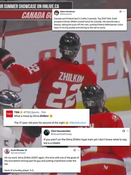 Everyone’s talking about Dima Zhilkin. 👀

The @saginawspirit forward turned heads with a pair of goals for Team Canada at the #WorldJuniors Summer Showcase.