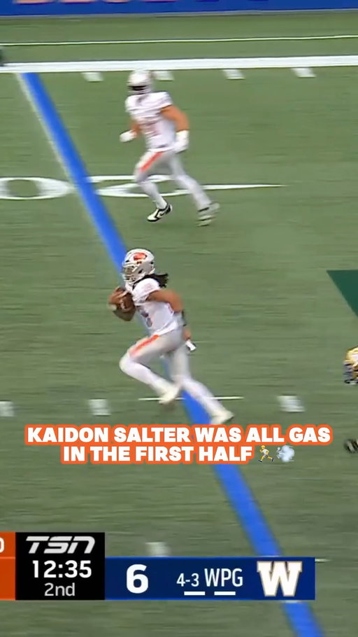 Kaidon Salter showing off his ground game 💨

🗓️: Lions vs. Bombers LIVE NOW
📺: TSN, RDS and CFL+

#CFLGameDay