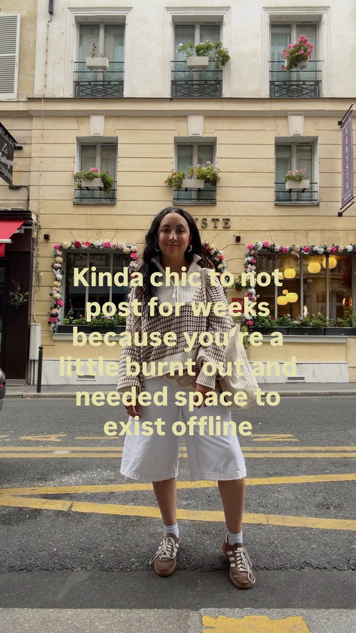 Back to back travel, a week of no childcare, and tons of creative work projects will do that to you 🤪 and it’s ok if you’re not showing up every day. Take the break and reset as needed. 

August is a new month, let’s go!!!