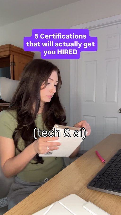 Comment ‘Al’ & I’ll send you the links to these certifications!

SEND this reel to yourself to save it! 
���
1. Claude Certified Architect - Big companies are paying their employees thousands of $$$ to get this cert!
���
2. Google Al Essentials - basics of Al (super easy course to get and looks great on a resume
���
3. Hubspot Digital Marketing - the future of tech will heavily rely on having good taste when it comes to marketing. Something Al can’t do... yet.
���
4. IBM SkillsBuild - cybersecurity, data, web dev, IT, etc. free training on a bunch of different pathways
���
5. Github Foundations - knowing how to use git and GitHub is a non-negotiable nowadays so show recruiters that you are proficient!

Follow @compskyy for more tech & AI resources!

#tech #certifications #aicourse #aicertification #techjob