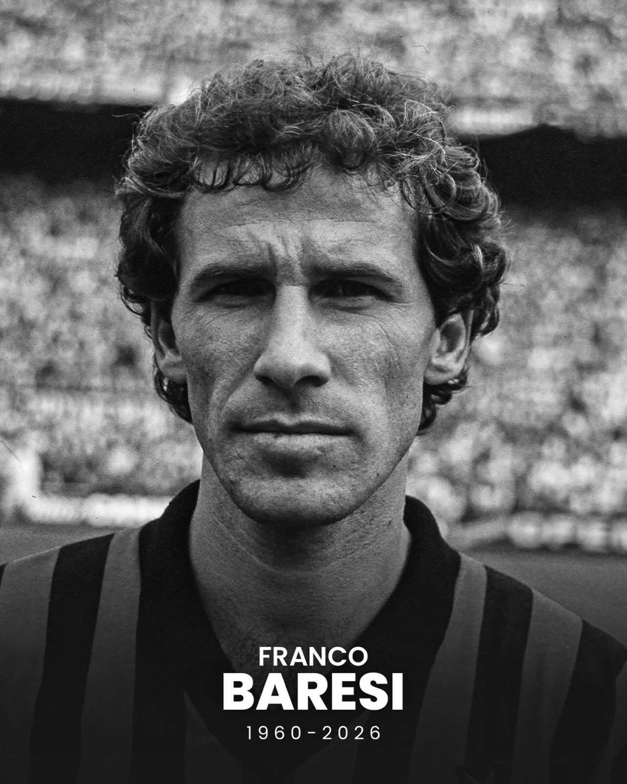 Sad news from Italy 💔

One of the greatest defenders of all time, Franco Baresi, has passed away at the age of 66.

Baresi was the heartbeat of Milan, winning multiple Serie A titles and European Cups/Champions Leagues. He also won the 1982 World Cup with Italy.

Rest in peace, Franco. 🕊️
