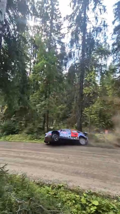Over and out for Lappi today ❌

 #WRC | #SectoRallyFinland 🇫🇮