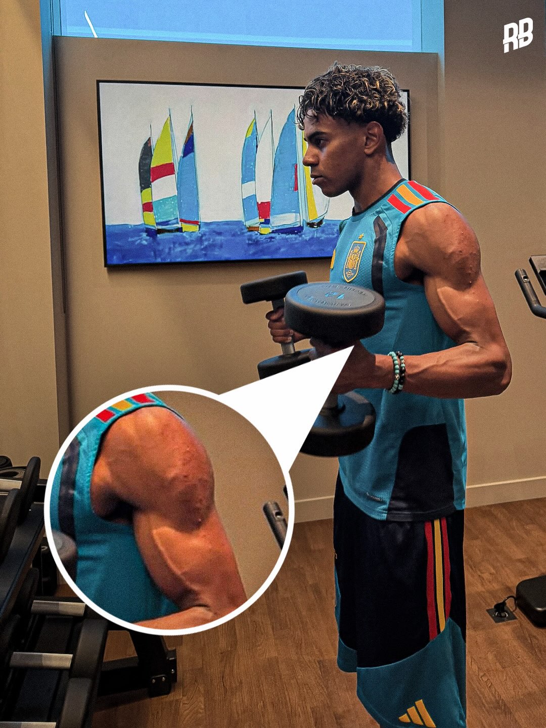 This is mad… Lamine Yamal posted this picture of himself at the gym and he’s turned into a beast during pre-season 💪🏽🤯

He’s really come a long way since he made his debut… he’s ready for the new season 😤