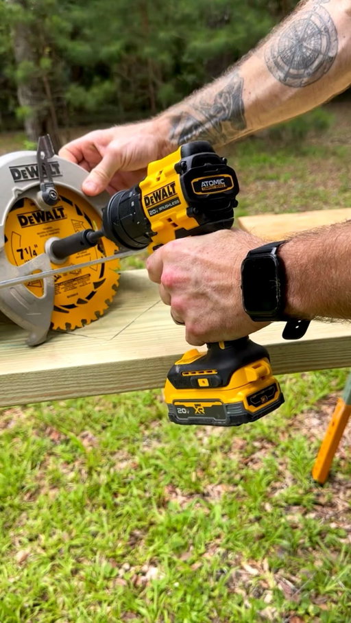 Florida weather had these deck stairs on their last leg. Instead of patching them, I rebuilt them from the ground up using the DEWALT ATOMIC Multi-Head Drill/Driver, compact tape measure, and a fresh 7-1/4” circular saw blade. Clean cuts and accurate layout made the job go much smoother.

Projects like this are what the No Quit mindset is all about. When something’s worn down, you don’t give up on it, you put in the work and build it back stronger. 

Depicted use is for illustrative purposes only. Always follow manufacturer’s operating instructions and warnings.
@dewalttough 
.

.
 #DEWALTPartner #DEWALTTough #NoQuit #ad #Carpentry