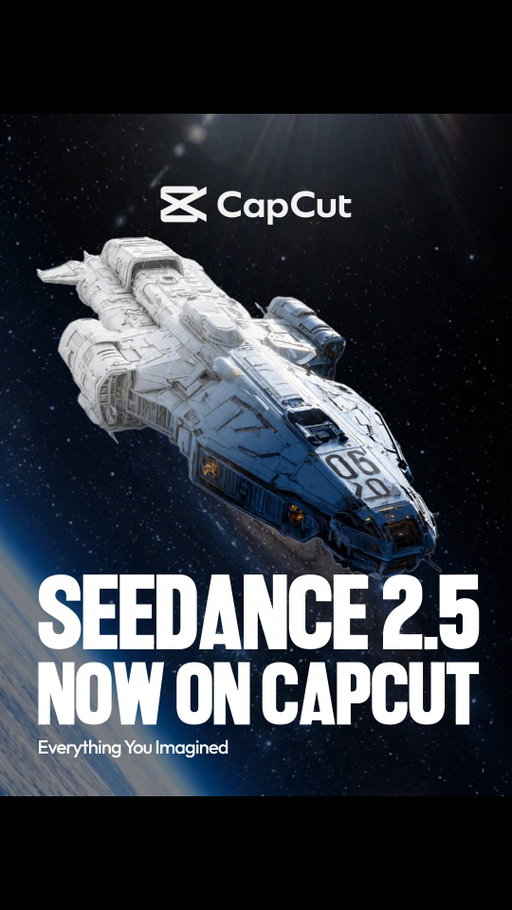 CapCut is bringing Dreamina Seedance 2.5 to creators, taking video creation to the next level. Now available across Asia, the Middle East, Africa, Europe, and South America.

✨ Create from scratch
Turn your ideas into videos with CapCut, giving you unprecedented creative controls with 30 second-long generation, interactive editing, and up to 50 reference materials.
Available in:
• App: AI Lab, AI Generator, AI Video
• Web: Video Studio
• Desktop: AI Video

🎬 Transform your videos
Reimagine your videos with AI-powered generation through infinite scene extension, frame-precise editing, and visual transformation.
Available in:
• App and Desktop: AI Extend, AI Edit, Edit Pilot

Create more for less. Get up to 60% off CapCut subscriptions for a limited time.

#capcut #capcutseedance25