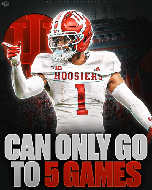 NEW: Indiana students are only allowed to attend 5 GAMES this year 😳

Indiana students will only be able to reserve tickets for five of the Hoosiers’ eight home games in 2026 due to unprecedented demand.

According to an email sent to students, Indiana Athletics made the change following a “record level of interest from the IU student body after the program’s 2025 national championship season.”

Just a few years ago, students could attend every home game without issue because there were plenty of empty seats. Now, demand for Indiana football has reached an all-time high, forcing the school to limit student ticket access.

Thoughts? ⬇️