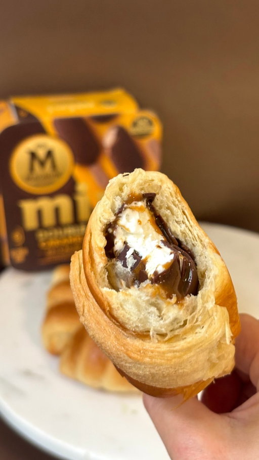 New hyperfixation alert 😍 Mini Double Caramel croissant is the combo we didn’t know we needed 🥐🍨