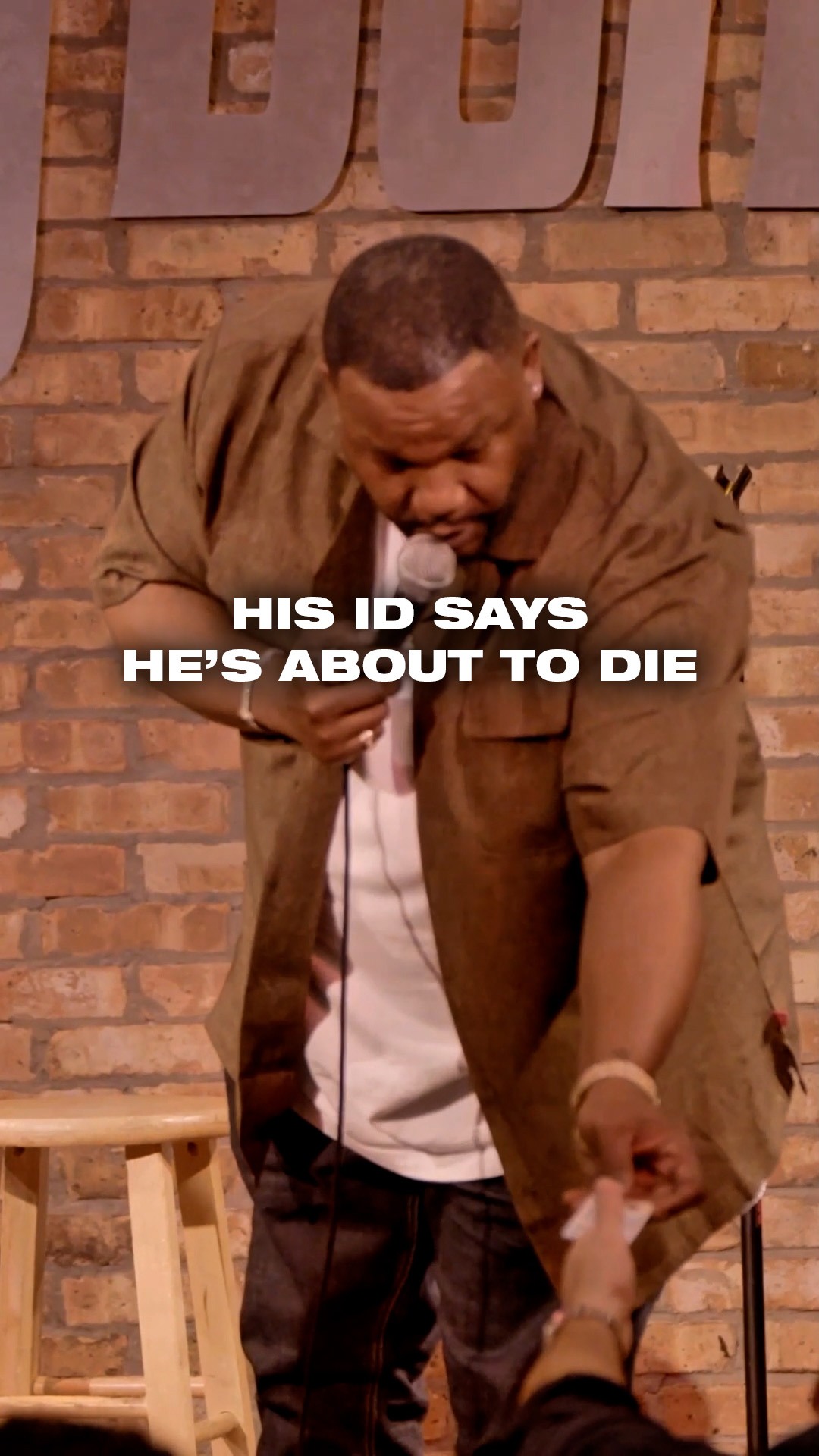 Even after I seen his ID I still didn't believe him 🤣

My Netflix Special Is Out NOW!!! 
Watch My Brand New Crowd Work Joint On Youtube!!!
#FYP #Comedy #Standupcomedy #Funny
BIG DOG TOUR TICKETS🔥
Natejacksoncomedy.Com/tour-dates
Tickets on sale NOW!

August 7-8
Albuquerque, NM 
Quezada’s Comedy Club

August 28 
 Harrah’s Lake Tahoe 
 Lake Tahoe, NV

August 29 
Las Vegas, NV 
 The Theater at Virgin Hotel

September 4-6 
Wellington, FL 
 Palm Beach Improv**

September 24-26 
Raleigh, NC 
 Raleigh Improv Comedy Club

October 7-13 
Austin, TX 
Cap City Comedy Club

October 22-23
Boston, MA 
The Wilbur

October 24 
 Medford, MA
The Chevalier Theater

November 12-15 
Charlotte, NC 
Comedy Zone comedy club

December 4
Chicago, IL 
The Auditorium

December 10-13 
 Kansas City, MO 
 Kansas City Funny Bone

December 17-20 
 Virginia Beach, VA 
 Virginia Beach Funny Bone