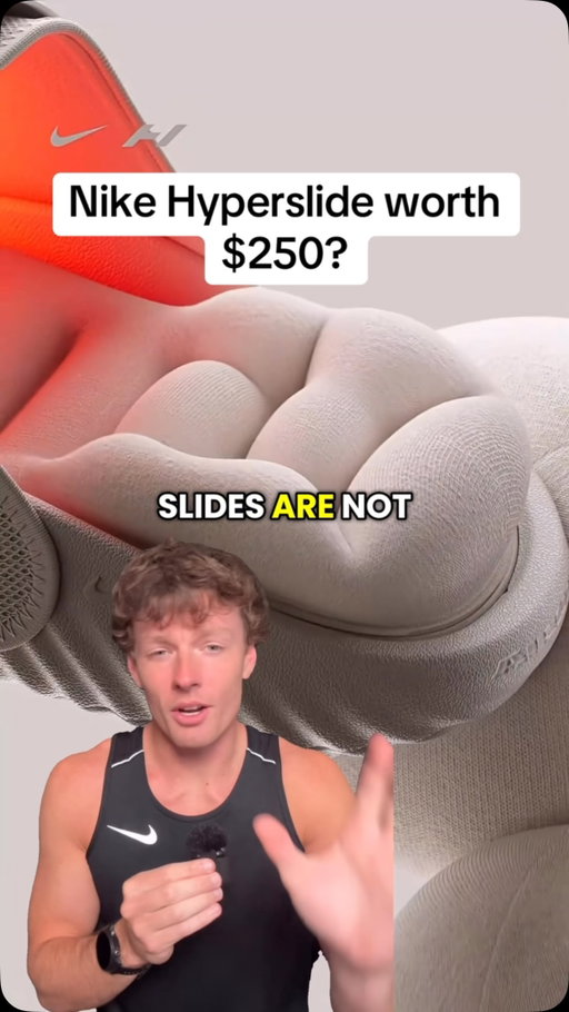 Nike and Hyperice might’ve done there thing with these slides 🧐 #nike #shoes #athlete #sports