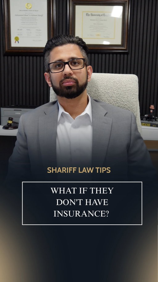 In Texas, roughly 1 in 7 drivers on the road has no insurance at all. So what actually happens if one of them causes your accident?

The answer often depends on a coverage type called uninsured motorist coverage, protection designed to step in when the at fault driver has none. Here’s the part that catches people off guard: this coverage isn’t automatic. Insurance companies in Texas are only required to offer it, not include it, which means drivers can decline it, sometimes without realizing what they’re giving up.

That gap can mean the difference between having financial protection after a crash and being left to cover medical bills, lost wages, and vehicle repairs entirely on your own.

Checking a policy for this coverage takes just a few minutes, and it’s one of the easiest ways to close a gap most drivers don’t know exists until it’s too late.

Follow Shariff Law for the coverage details insurance companies rarely explain upfront.

#injurylawyers #lawyers #texasinjurylawyers #houstonlawyers