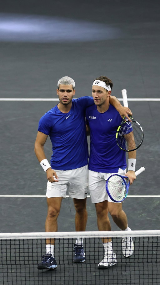 RuudCaraz reloading 🔁

Casper Ruud is back for Laver Cup London, will he join forces with Carlos again to extend their undefeated streak?

#LaverCup #TennisUnrivaled