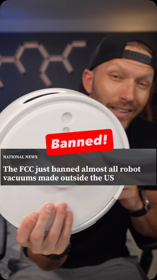 Robot vacuums are being “banned” in the U.S. 🤖

The FCC has blocked most new foreign-made robotic devices from receiving approval for sale in the U.S., which could affect future robot vacuums, lawn mowers, pool cleaners, and more.

Your current robot vacuum is not being banned, and models that were already approved can still be sold. The bigger impact will likely be on future releases: fewer choices, delayed launches, and potentially higher prices.

#RobotVacuum #SmartHome #TechNews #Cybersecurity #HomeTech