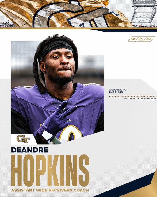 A legend joins the staff 🦾

Welcome to The Flats, DeAndre Hopkins

#StingEm 🐝