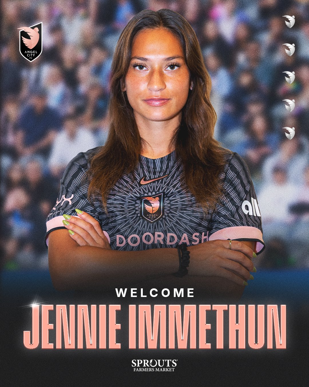 📰 #AngelCityFC has completed a free trade agreement with the Portland Thorns for midfielder Jennie Immethun. She is signed to an initial short-term roster relief contract through Sept. 6. Immethun will be available for ACFC's gameday roster this weekend against Kansas City Current.

Visit the link in bio for today’s announced roster update.