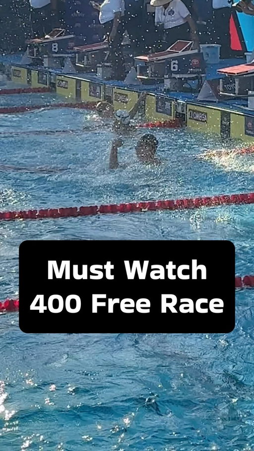 Whoa! That was a battle!
@ryan_erisman and @luka_mijatovic5 battle the whole 400m and Luka got his hand on the wall first at US Nationals!