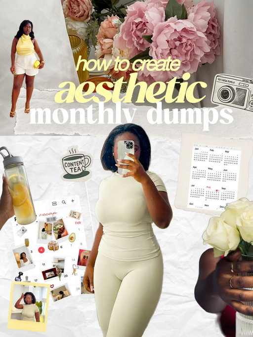 it’s end of the month here’s some inspo for you that you can recreate for your monthly dump 😘🥂 happy creating 

app used is CRSEL. I have a tutorial on this already in my reels ⭐️ you’re welcome

easier than it looks, take a photo and a video, overlay your photo over the video and voila! 
Or take a screenshot of your video, remove yourself from background and overlay on the video again

airdrop feature as a frame

never goes out of style, make it fun by surrounding the mirror with cutouts

Cutouts on a calendar shot very simpleeee

Photo of you but a camera overlay easy

a mix of visual formats like this created a fun element

mega size you side by side with a smaller size you

Use layout feature, similar tones and colors make it more cohesive

Find an interior photo you took that matches your outfit 🤏🏾🫒

Outfit video on a photo, a lil outfit check as people swipe

another version of the Polaroid grand but on photo with mini you great for fit pics

a collage of all your homebody activities in layout

For my YouTubers , you can always add a slide of a preview if your new YouTube video , I do this all the time
anyways sub me 😘 aframdanielle on YT

your best fits in cutout format

Street photos and street food always slap , this was Chinatown btw

don’t forget public transport can be aesthetic too, get a candid whilst you’re waiting for your train 😘

Put a cute photo of you in a music player frame, a fun way to add character

You’re welcome, repost and follow for more inspo 😘 happy creating!🥂🌸