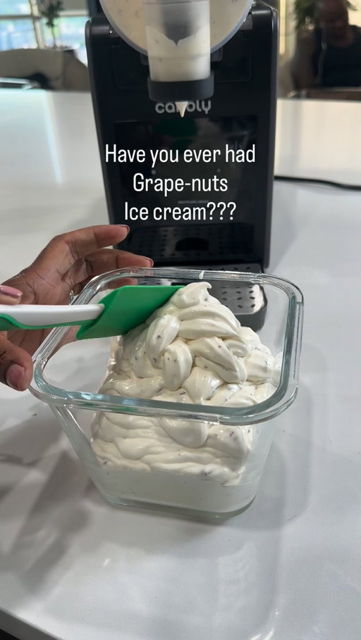There are some recipes that instantly take you back, and for me, it’s Grape-Nuts ice cream.

I gave this childhood favorite a vegan makeover using my Canoly Slushie Machine with vegan whipping cream, vegan condensed milk, vanilla, sea salt, and of course… Grape-Nuts! The result? Creamy soft serve with the perfect nostalgic crunch, plus a freezer stash that’s ready to scoop whenever the craving hits.

Have you ever tried Grape-Nuts ice cream? Tell me in the comments! 👇

Comment “LINK” and I’ll send my personal Canoly discount link straight to your inbox so you can make creamy slushies, soft serve, and ice cream at home too! 💛

#Canolypartner #myvegankitchenlife