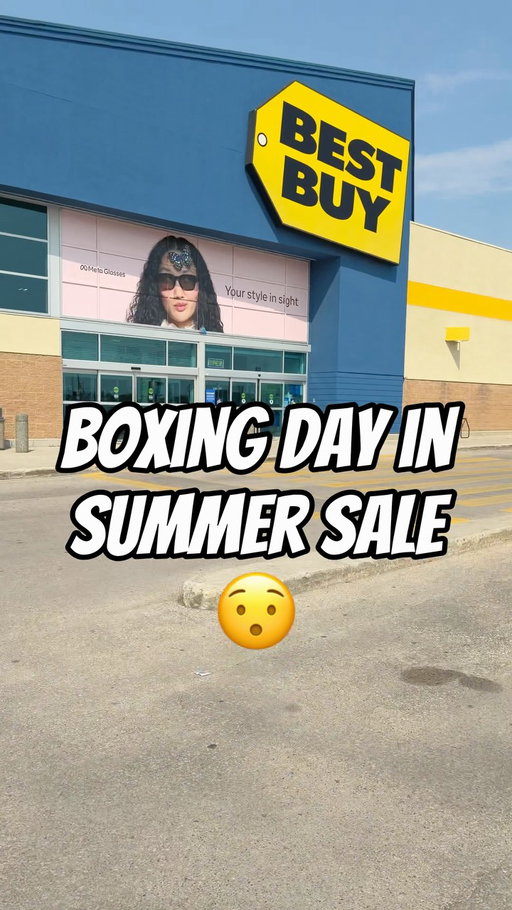 Boxing Day in Summer is here Best Buy Canada and there a ton of deals. But hurry the sale ends August 13th so make sure to go there right away. 
.
Limited quantities for a limited time.* Limit one per household. Offers valid, unless otherwise noted, from July 30 to August 3, 2026, but may begin before and may continue or change after.
 .
#BestBuyCanada