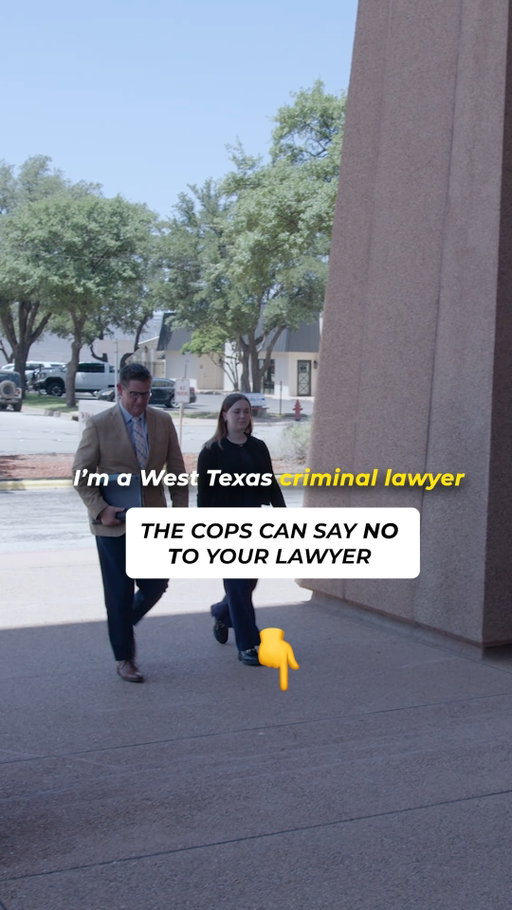 This surprises almost everyone:

Your lawyer could be standing at the front desk asking to see you, and police can continue questioning you without ever telling you they're there.

That's why it's critical to remember:

✔️ Your right to an attorney is personal - only you can invoke it.
✔️ Saying ""Maybe I need a lawyer"" isn't enough (Davis v. United States).
✔️ Say it clearly: ""I want a lawyer.""
✔️ Once you've invoked that right, questioning is generally supposed to stop until counsel is present.

Understanding your rights before you need them can make all the difference.

#CriminalDefense #TexasLaw #KnowYourRights #MirandaRights #PoliceQuestioning #WestTexasLaw #LorfingLaw
